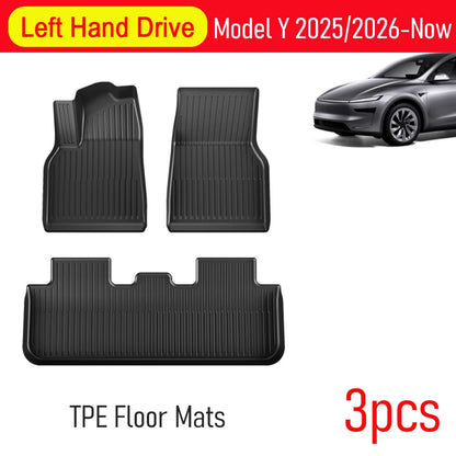 Tesla Model Y Vloermatten Rubber All Weather Interieur Set