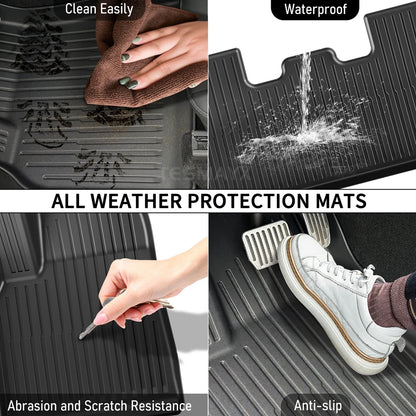 Tesla Model Y Vloermatten Rubber All Weather Interieur Set