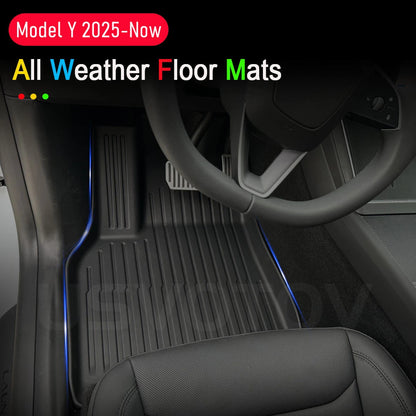 Tesla Model Y Vloermatten Rubber All Weather Interieur Set
